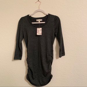 Pink Republic heather charcoal sweater shirt